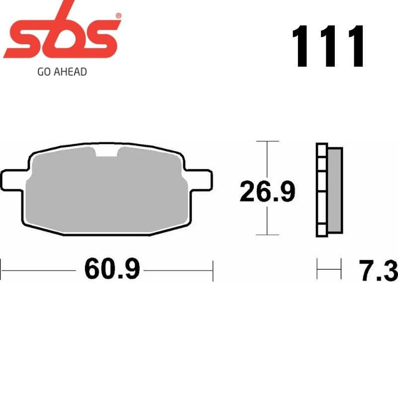 111HF FRONT/REAR CERAMIC FA169
