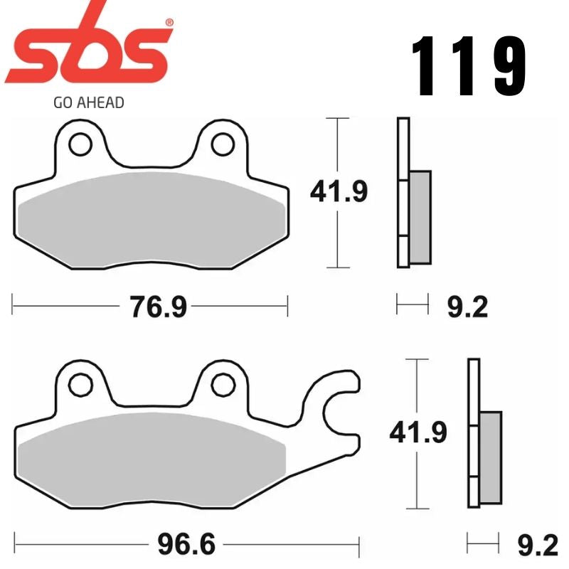 119HF FRONT/REAR CERAMIC FA197
