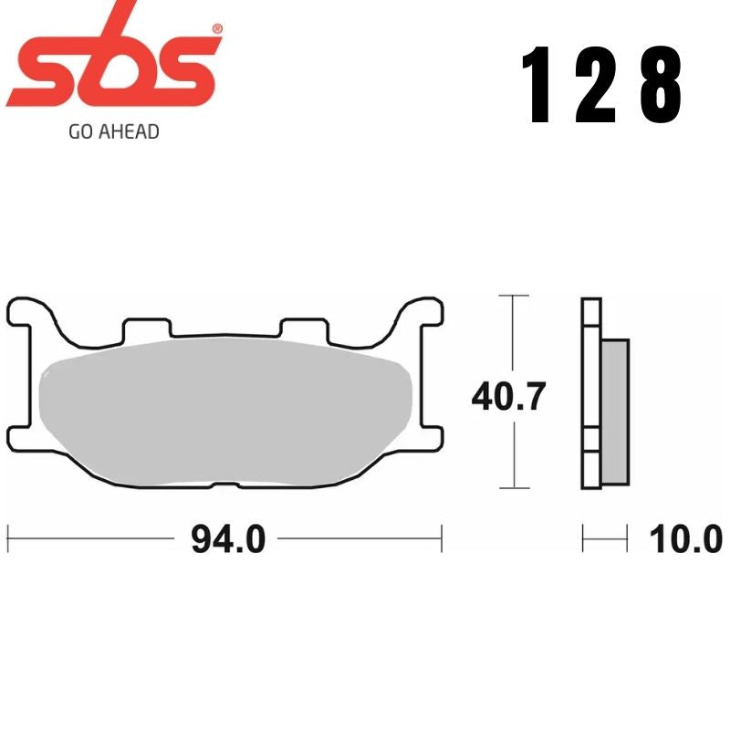 128HF FRONT/REAR CERAMIC FA199