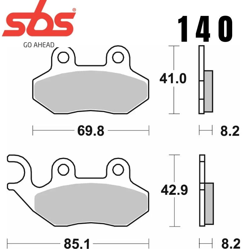 140CT FRONT/REAR SCOOTER CARBON FA264