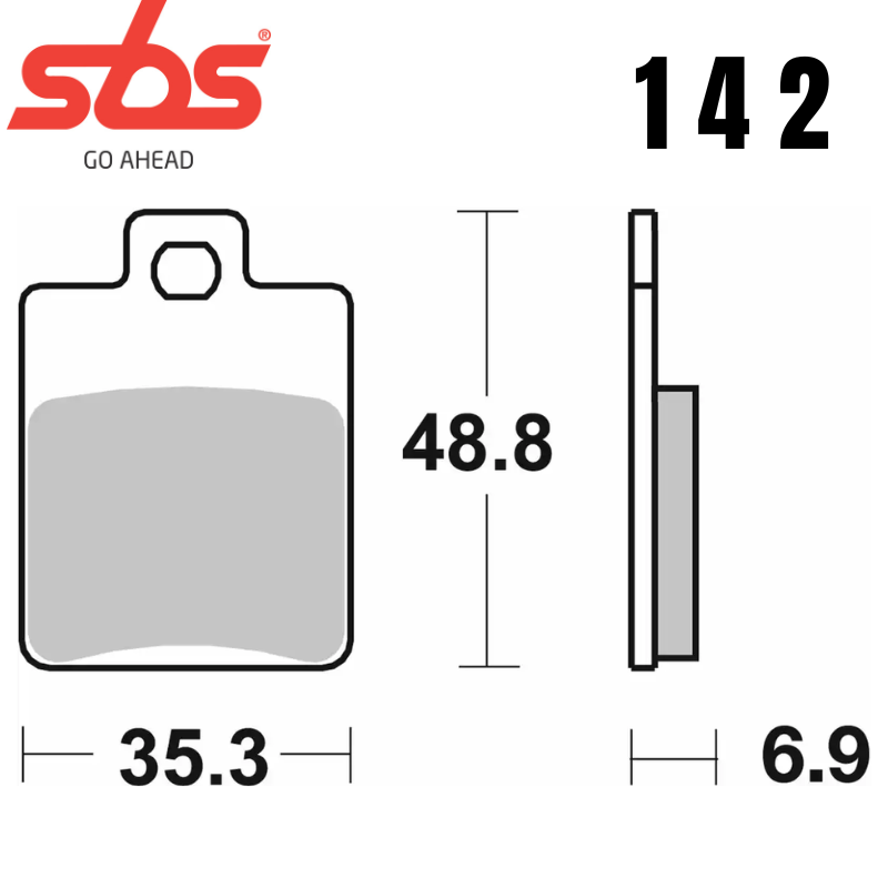 142HF FRONT/REAR CERAMIC FA260