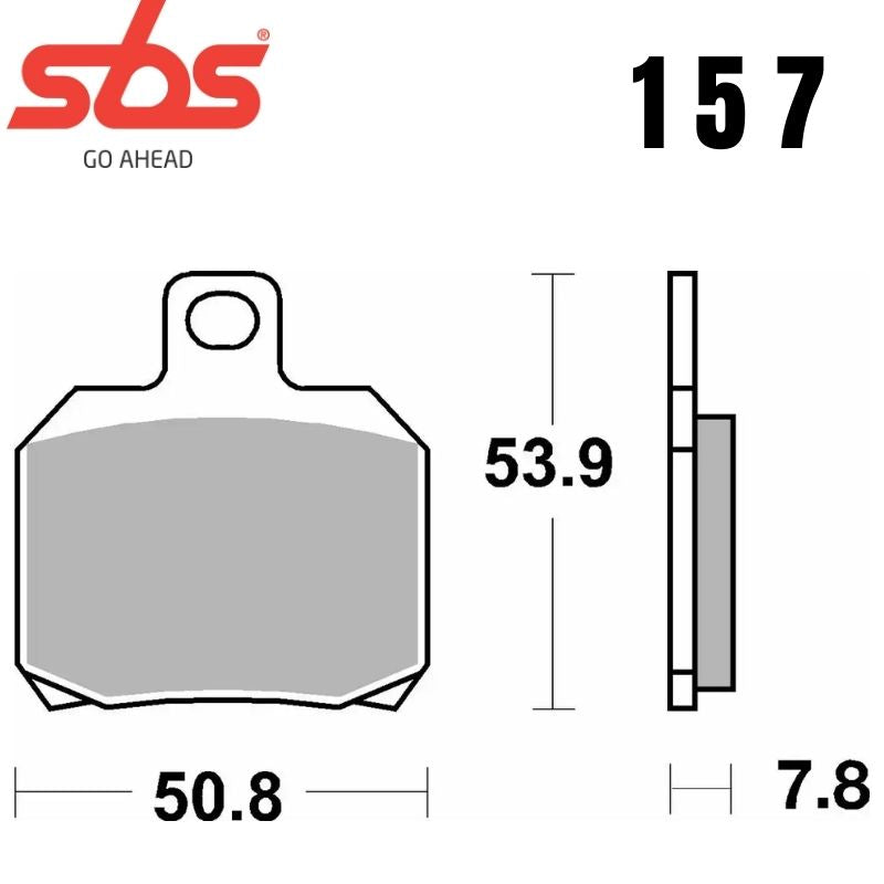157HF FRONT/REAR CERAMIC FA266
