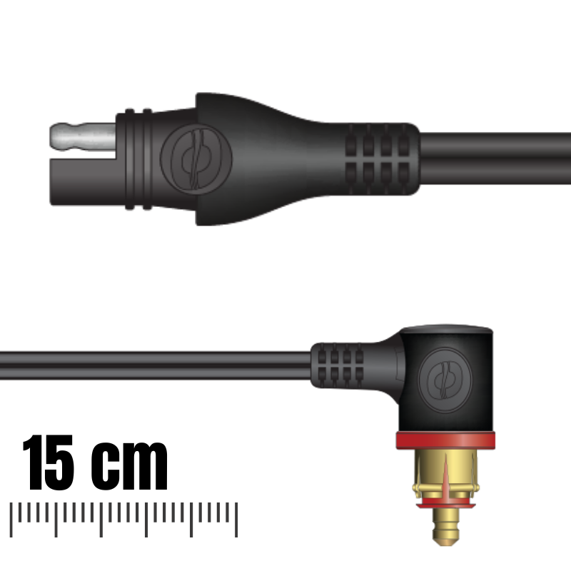 ADAPTER SAE TO BIKE 90° PLUG 15CM