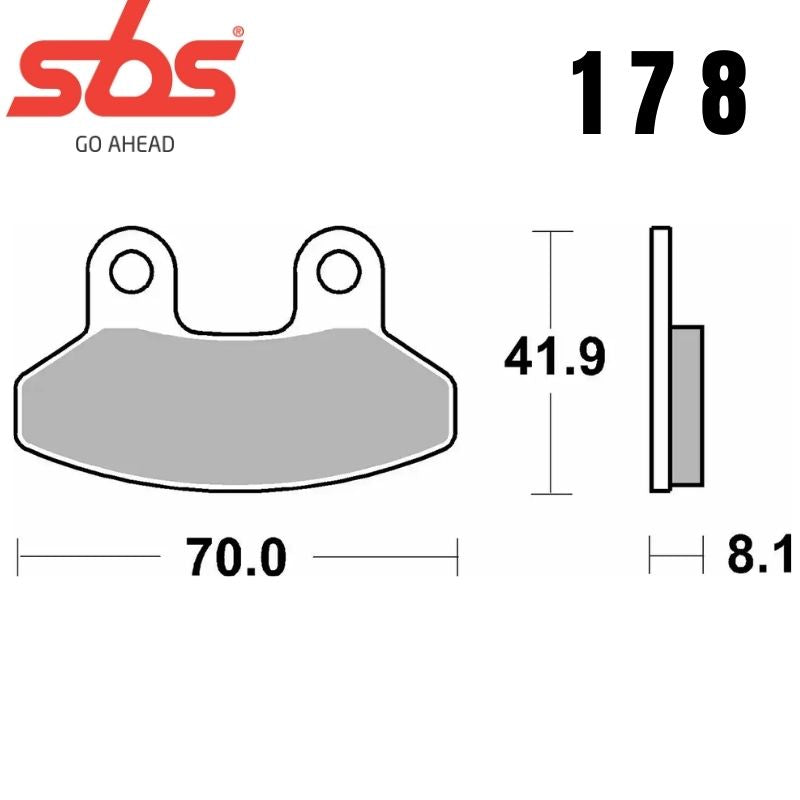 178HF FRONT/REAR CERAMIC FA306