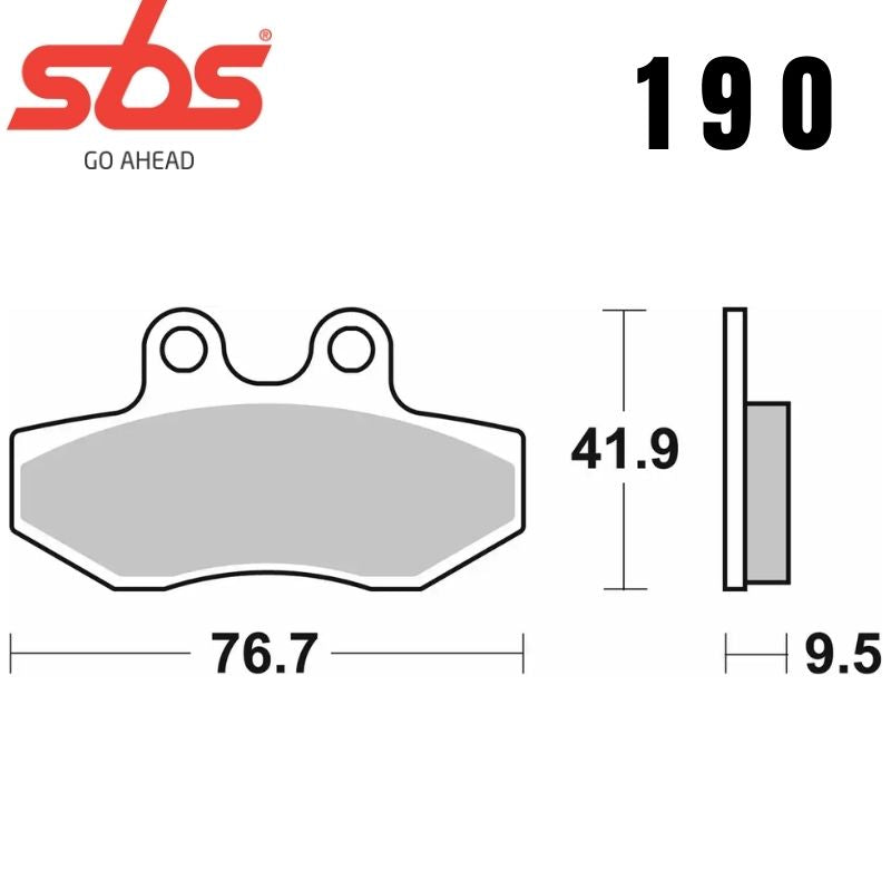 190HF FRONT/REAR CERAMIC FA393