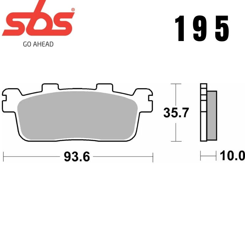 195HF FRONT/REAR CERAMIC FA607