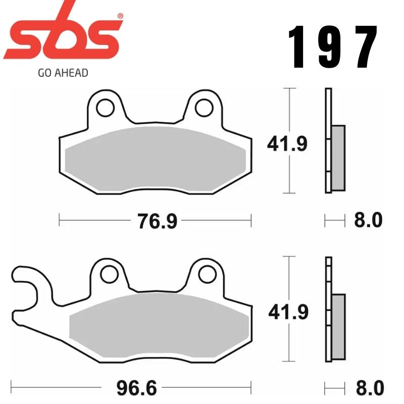 197CT FRONT/REAR SCOOTER CARBON FA135/FA214