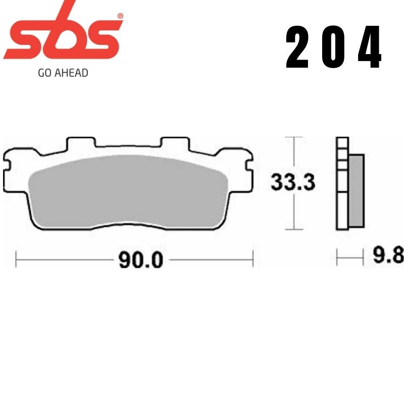 204HF FRONT/REAR CERAMIC FA498