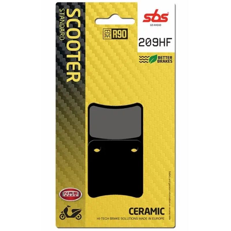 209HF FRONT/REAR CERAMIC FA257/2 ALT 115