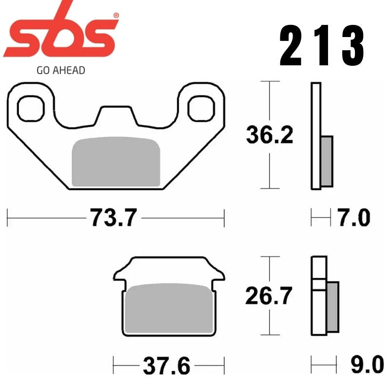 213HF FRONT/REAR CERAMIC FA480