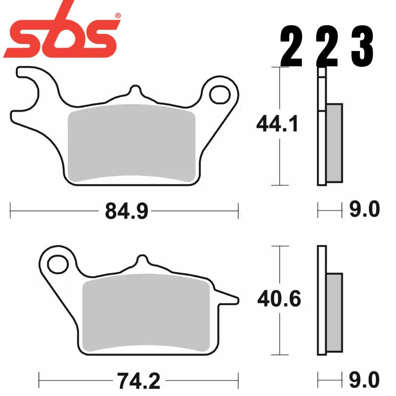 223CT FRONT/REAR SCOOTER CARBON FA652