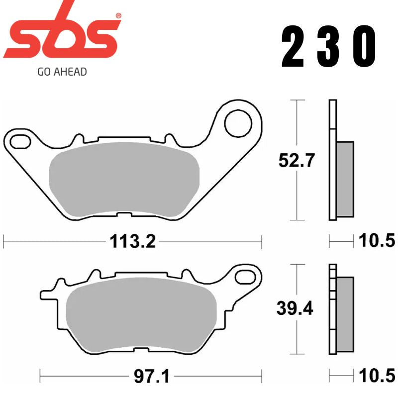 230CT FRONT/REAR SCOOTER CARBON