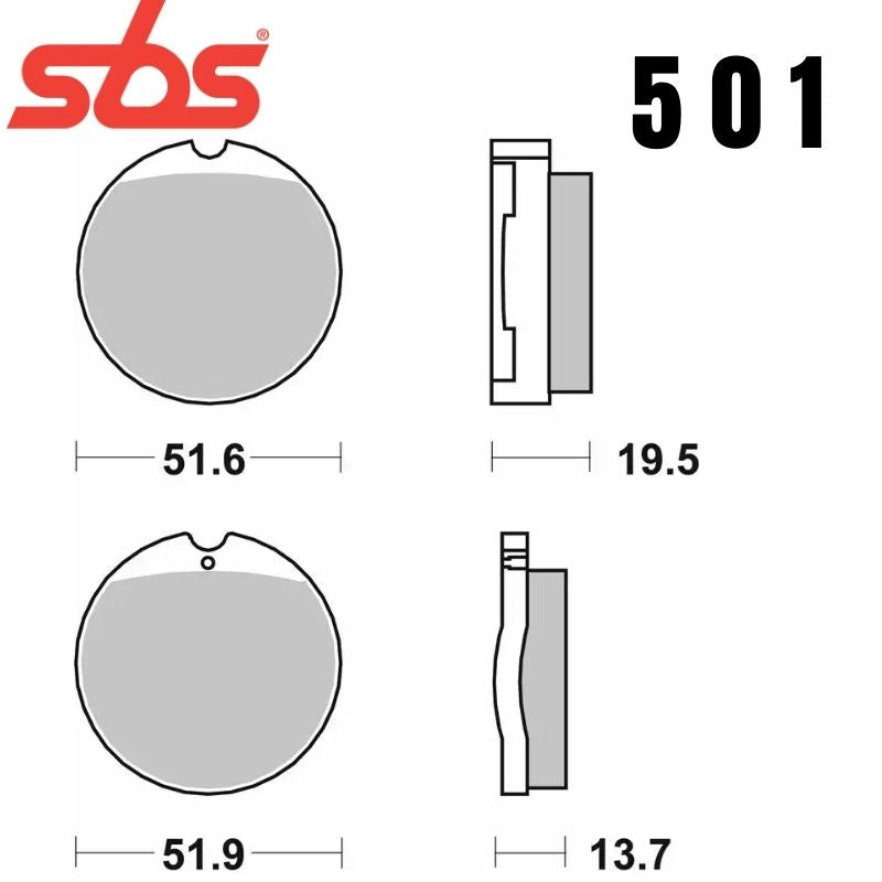 501HF FRONT/REAR CERAMIC FA13
