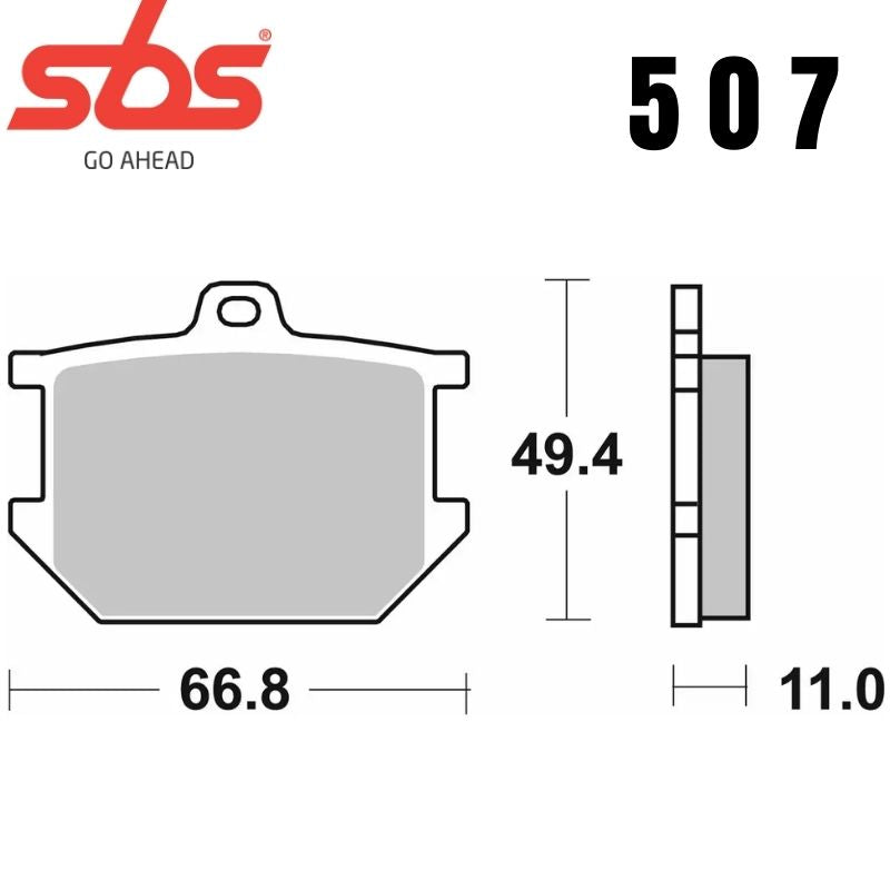 507HF FRONT/REAR CERAMIC FA34