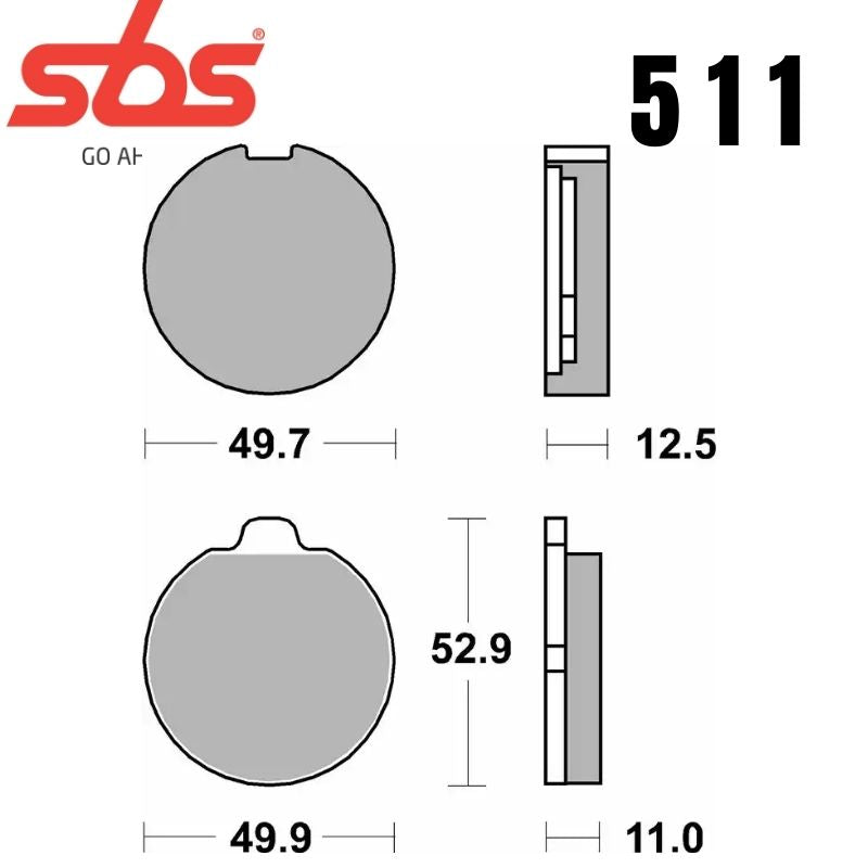 511HF FRONT/REAR CERAMIC FA35