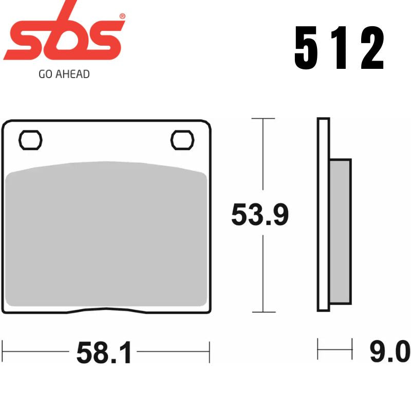 512HHF FRONT /REAR V-TWIN CERAMIC FA36