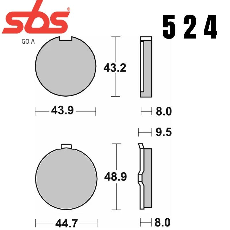 524HF FRONT/REAR CERAMIC FA56