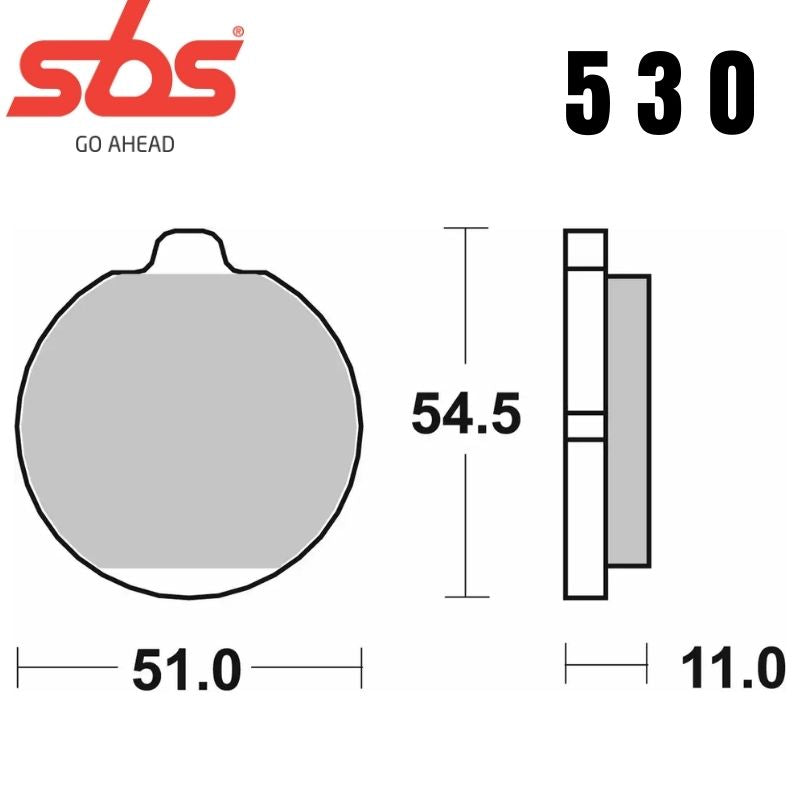 530HF FRONT/REAR CERAMIC FA62