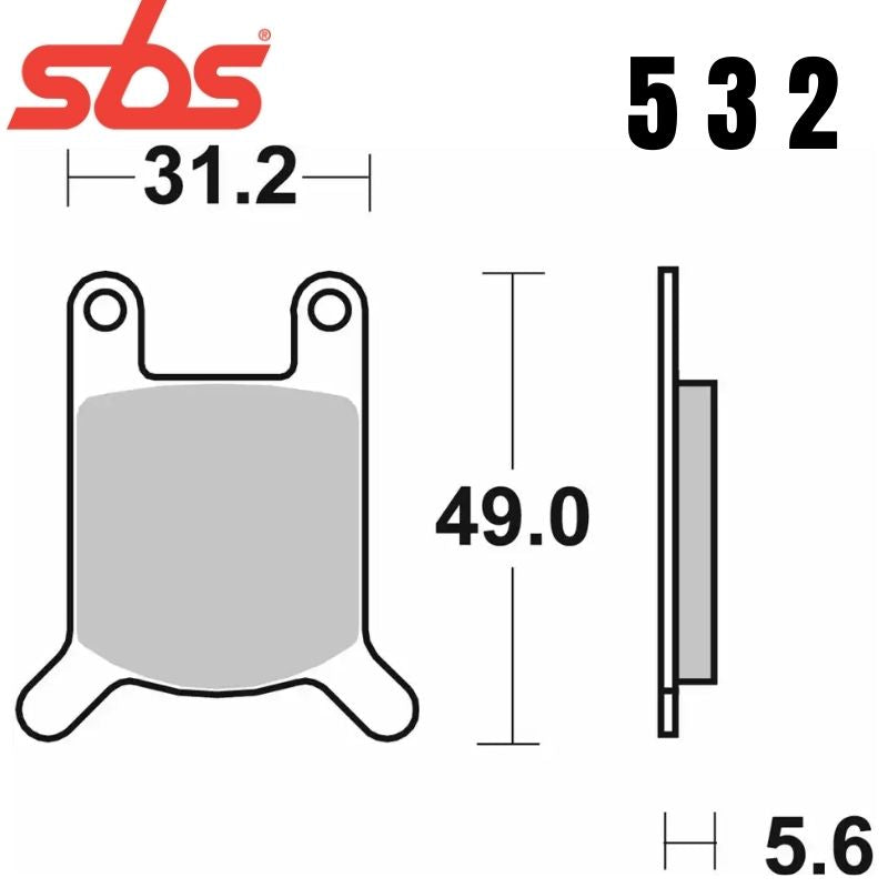 532HF FRONT/REAR CERAMIC FA50