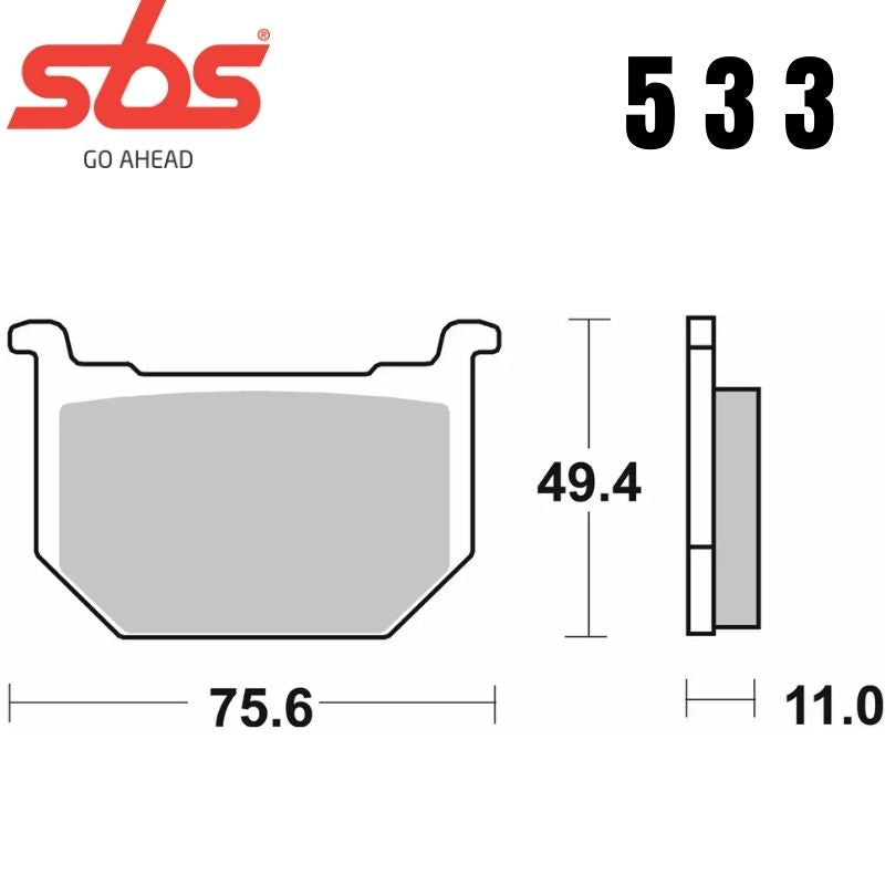 533HF FRONT/REAR CERAMIC FA51