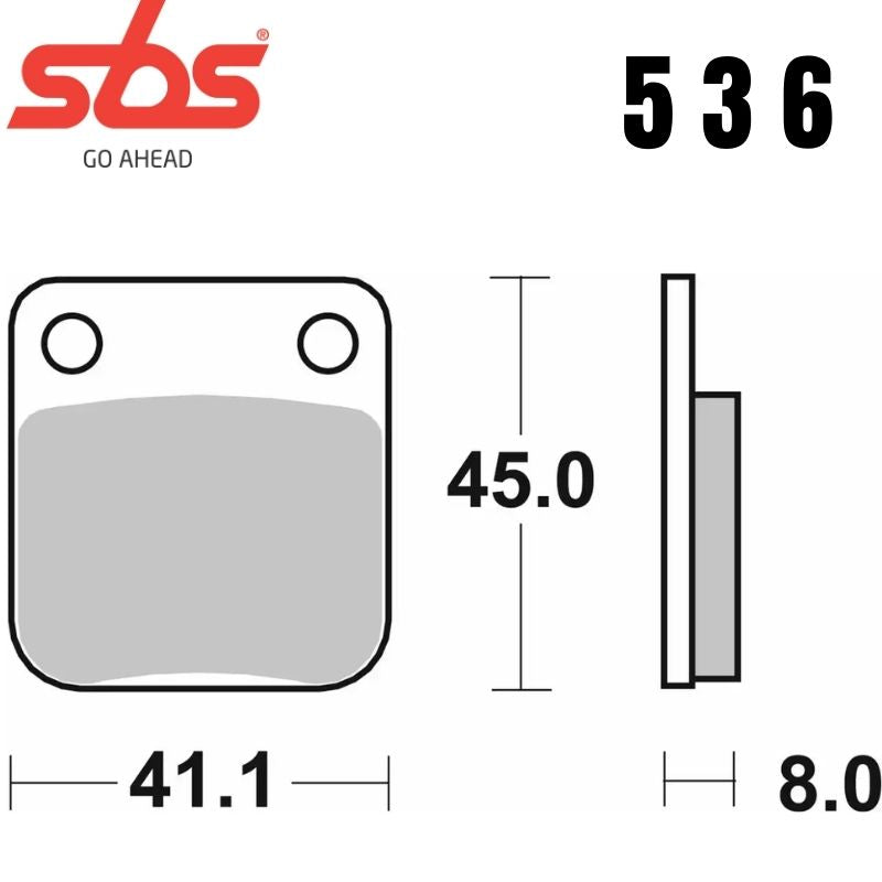 536HF FRONT/REAR CERAMIC FA54