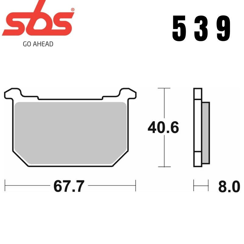 539HF FRONT/REAR CERAMIC FA66 ALT 540