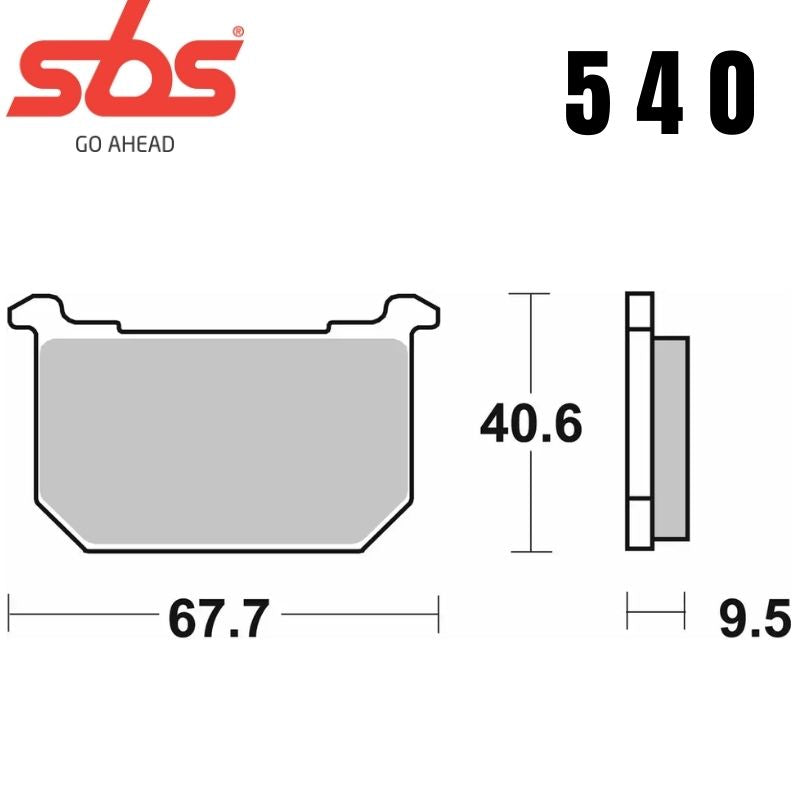 540HF FRONT/REAR CERAMIC FA68 ALT 539