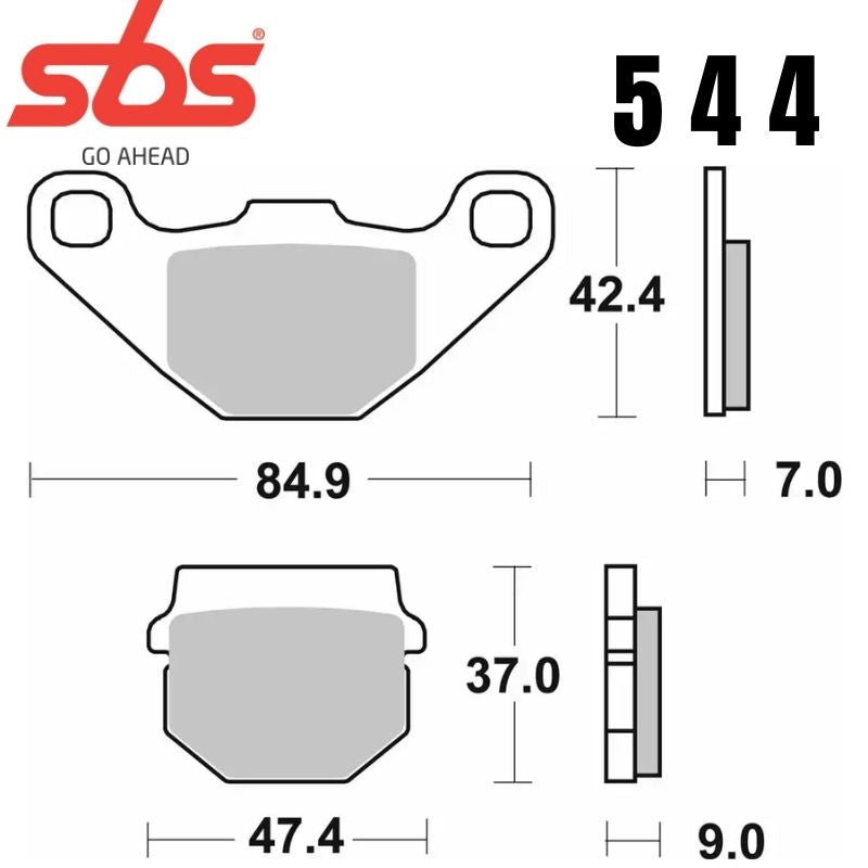 544HF FRONT/REAR CERAMIC FA83