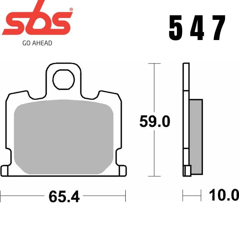547HF FRONT/REAR CERAMIC FA70