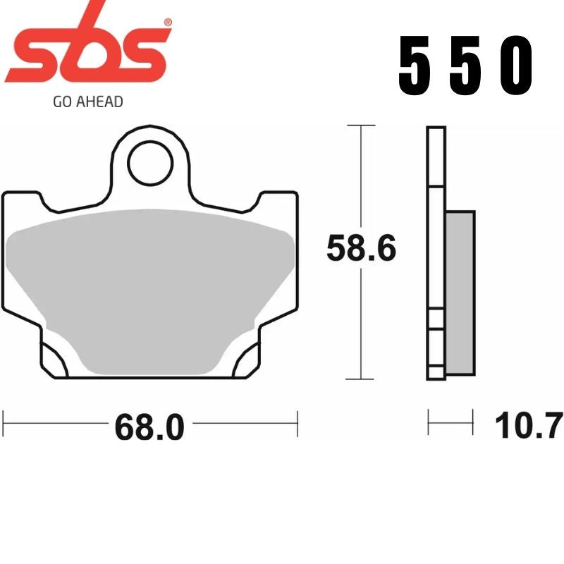 550HF FRONT/REAR CERAMIC FA81
