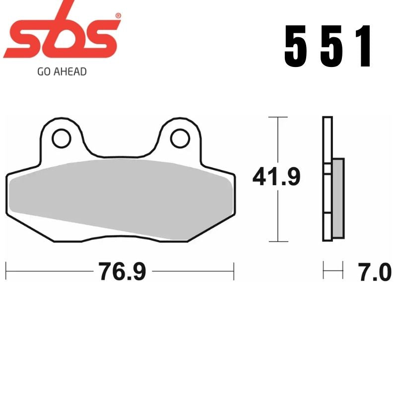 551HF FRONT/REAR CERAMIC FA86 ALT 814