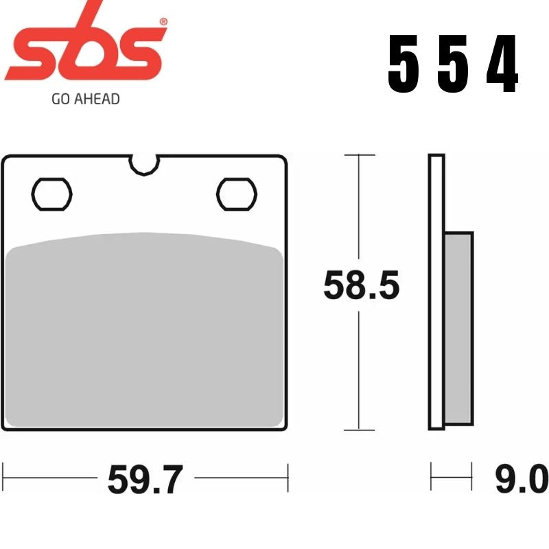 554HF FRONT/REAR CERAMIC FA77