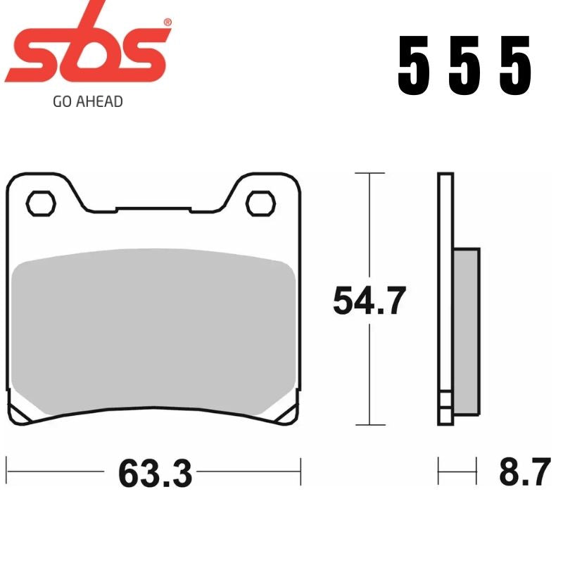 555HF FRONT/REAR CERAMIC FA88