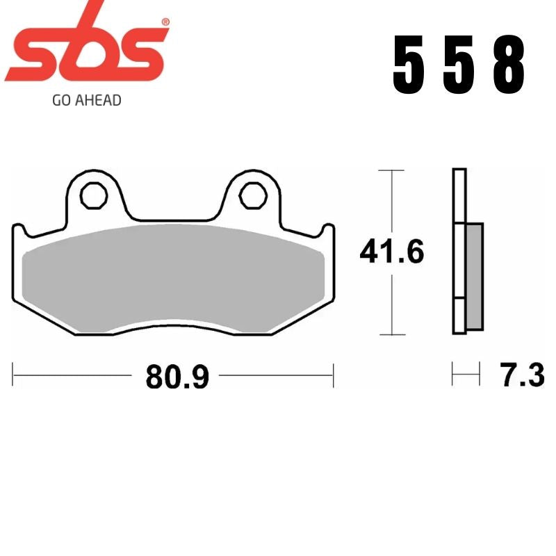 558HF FRONT/REAR CERAMIC FA92 ALT 709