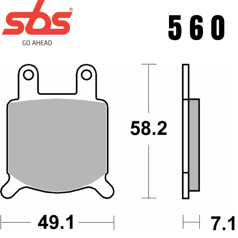560HHF FRONT /REAR V-TWIN CERAMIC FA76