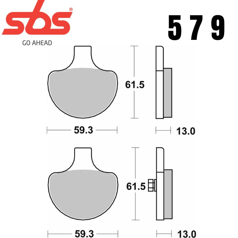579HHF FRONT /REAR V-TWIN CERAMIC FA94