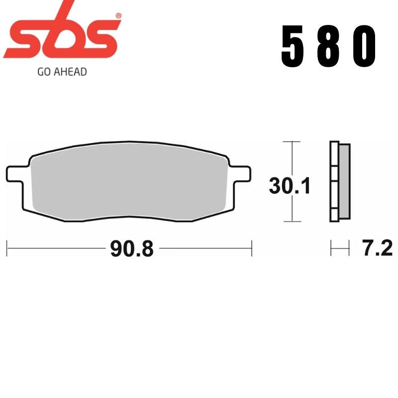 580HF FRONT/REAR CERAMIC FA105