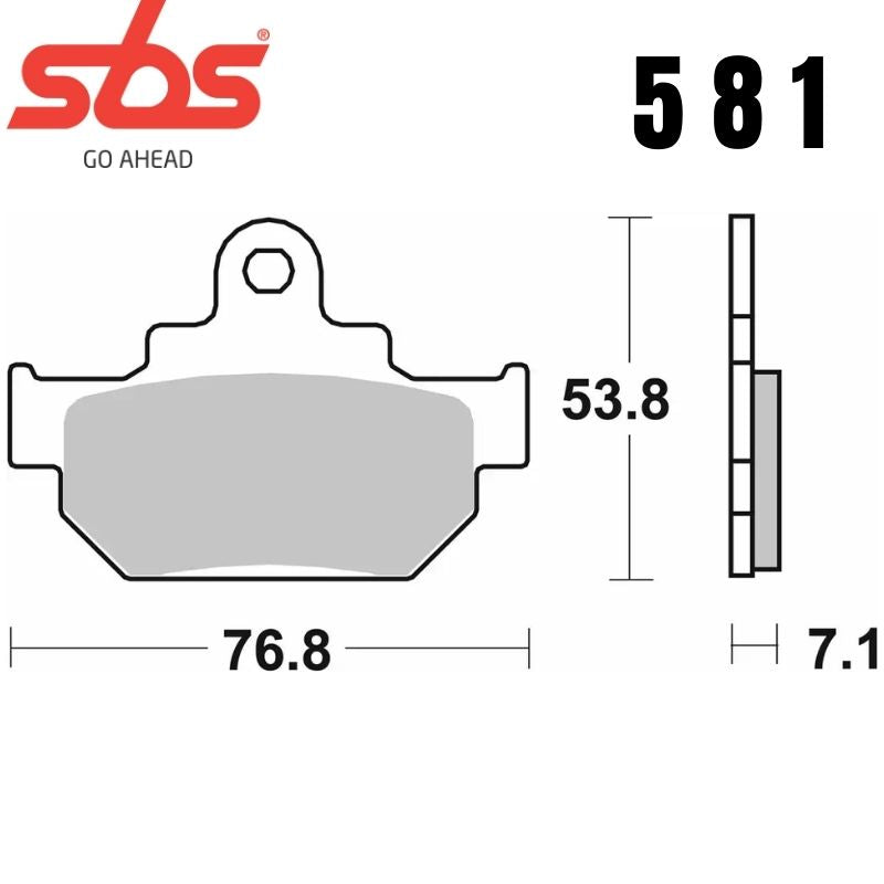 581HF FRONT/REAR CERAMIC FA106 ALT 582