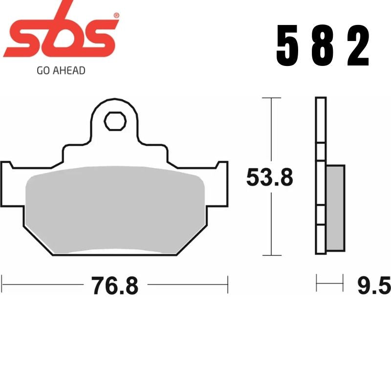 582HF FRONT/REAR CERAMIC FA106/2 ALT 581
