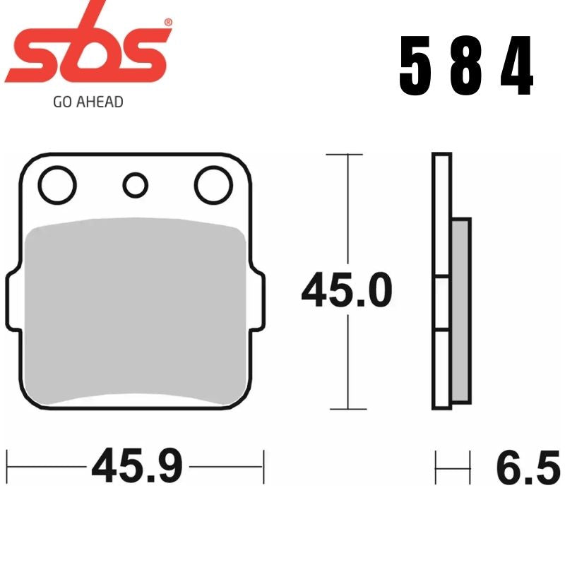 584SI FRONT/REAR OFF-ROAD SINTER FA84/3 ALT 592
