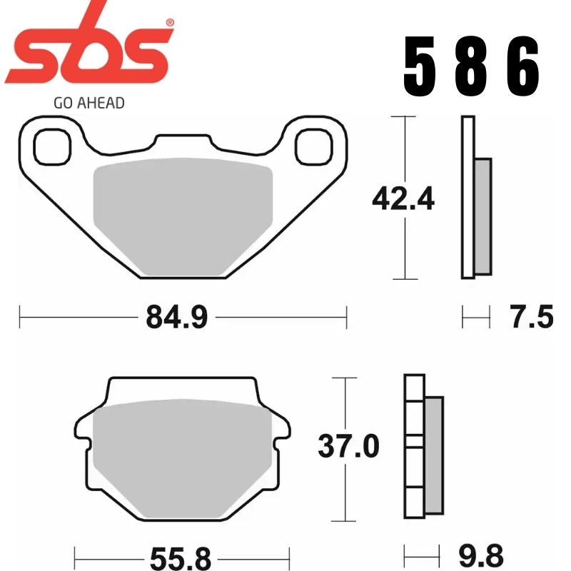 586SI FRONT/REAR OFF-ROAD SINTER FA67
