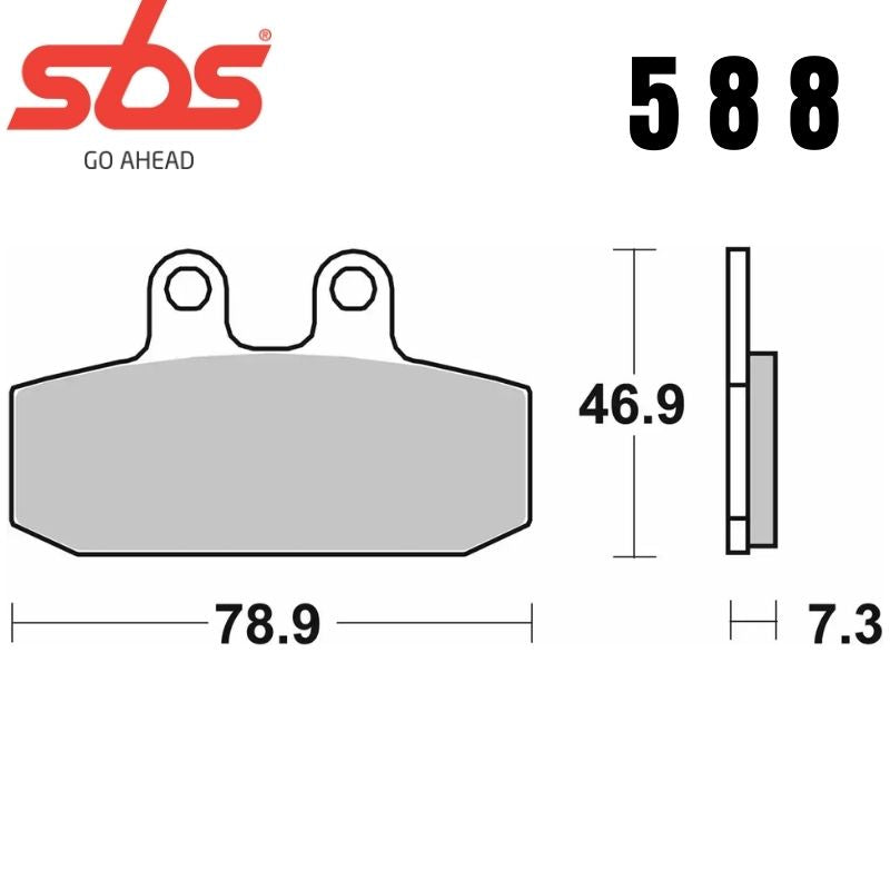 588HF FRONT/REAR CERAMIC FA256