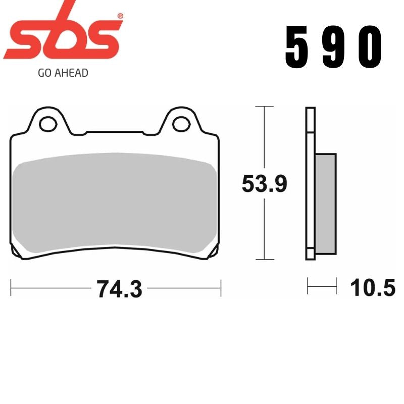 590HF FRONT/REAR CERAMIC FA123 ALT 613