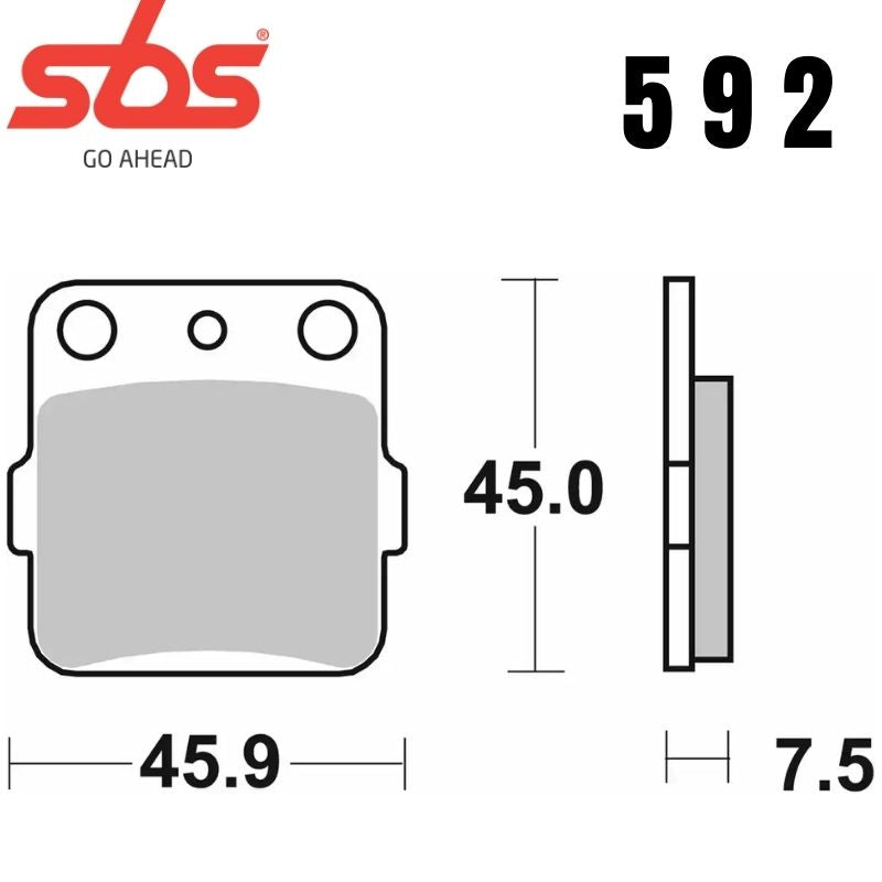 592SI FRONT/REAR OFF-ROAD SINTER FA84 ALT 584
