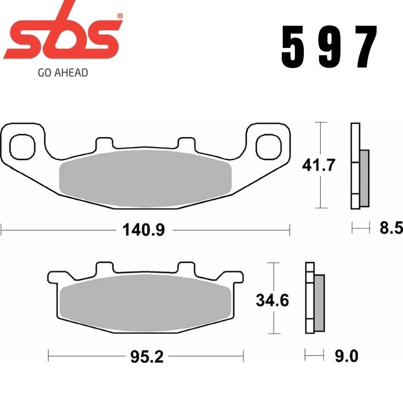 597HF FRONT/REAR CERAMIC FA129