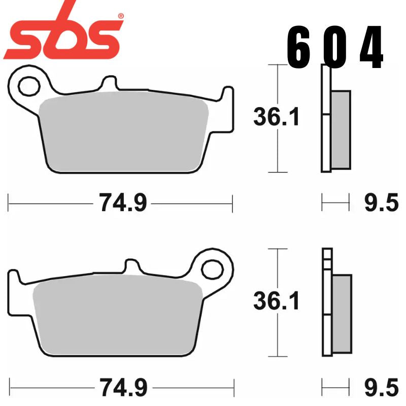 604RSI FRONT/REAR OFF ROAD RACE SINTER FA131