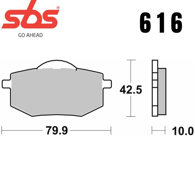 616HF FRONT/REAR CERAMIC FA136