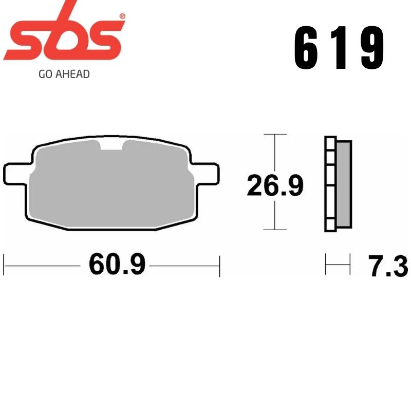 619HF FRONT/REAR CERAMIC FA169
