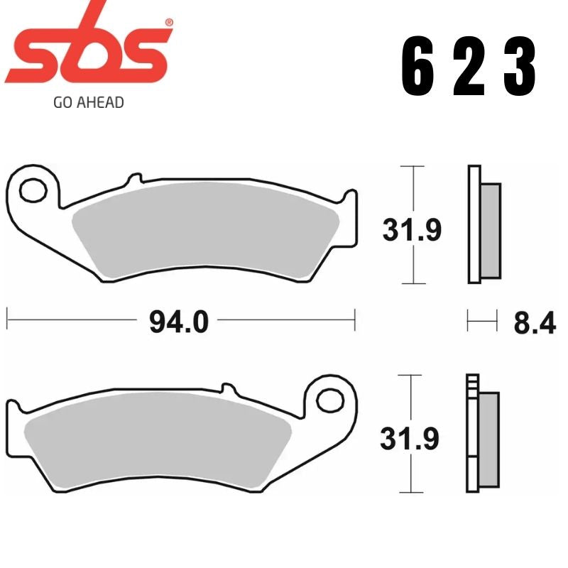 623HF FRONT/REAR CERAMIC FA143