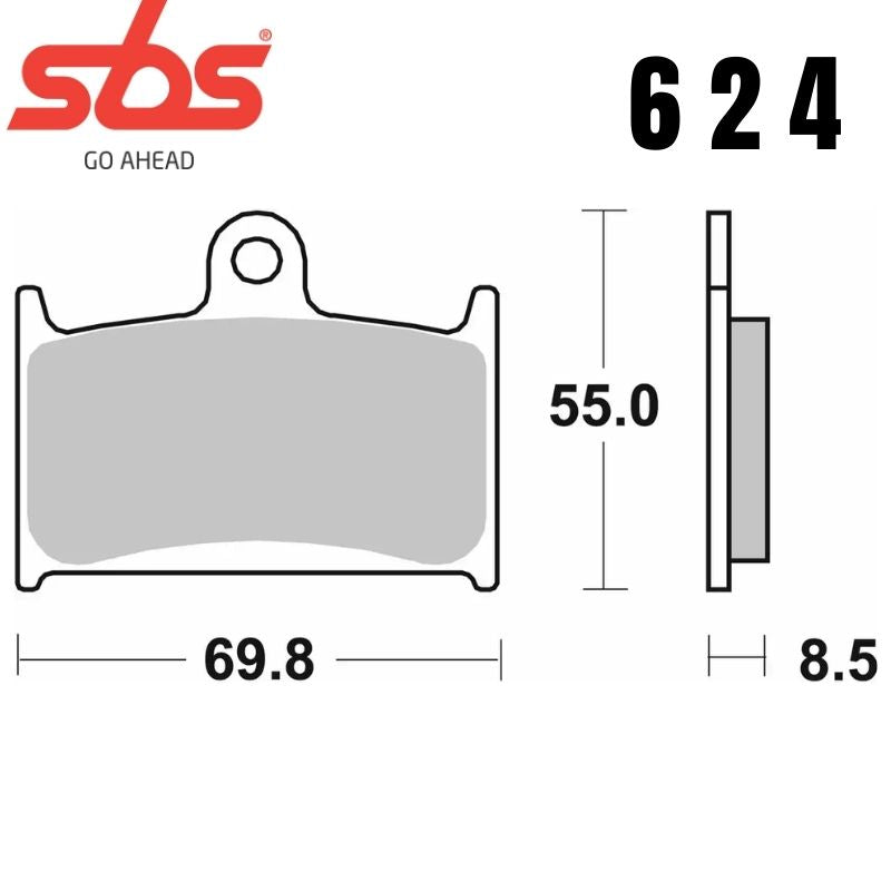 624HF FRONT/REAR CERAMIC FA145/FA236 ALT 714